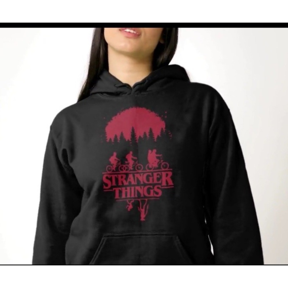 Welcome to the Upside Down Pullover Fleece Hoodie Adult Unisex Large